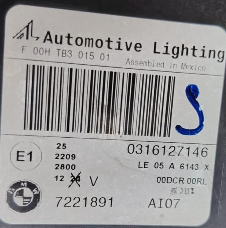 FARO DELANTERO LH, BMW,X5 E70,2012 #7221891
