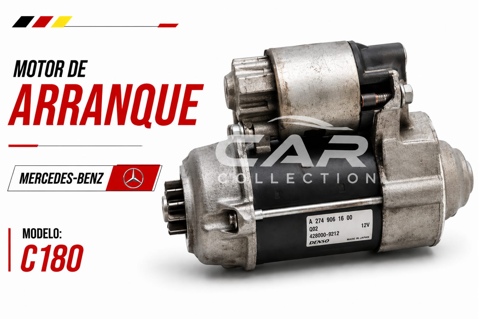 MOTOR DE ARRANQUE, MERCEDES BENZ, C180 #A2749061600