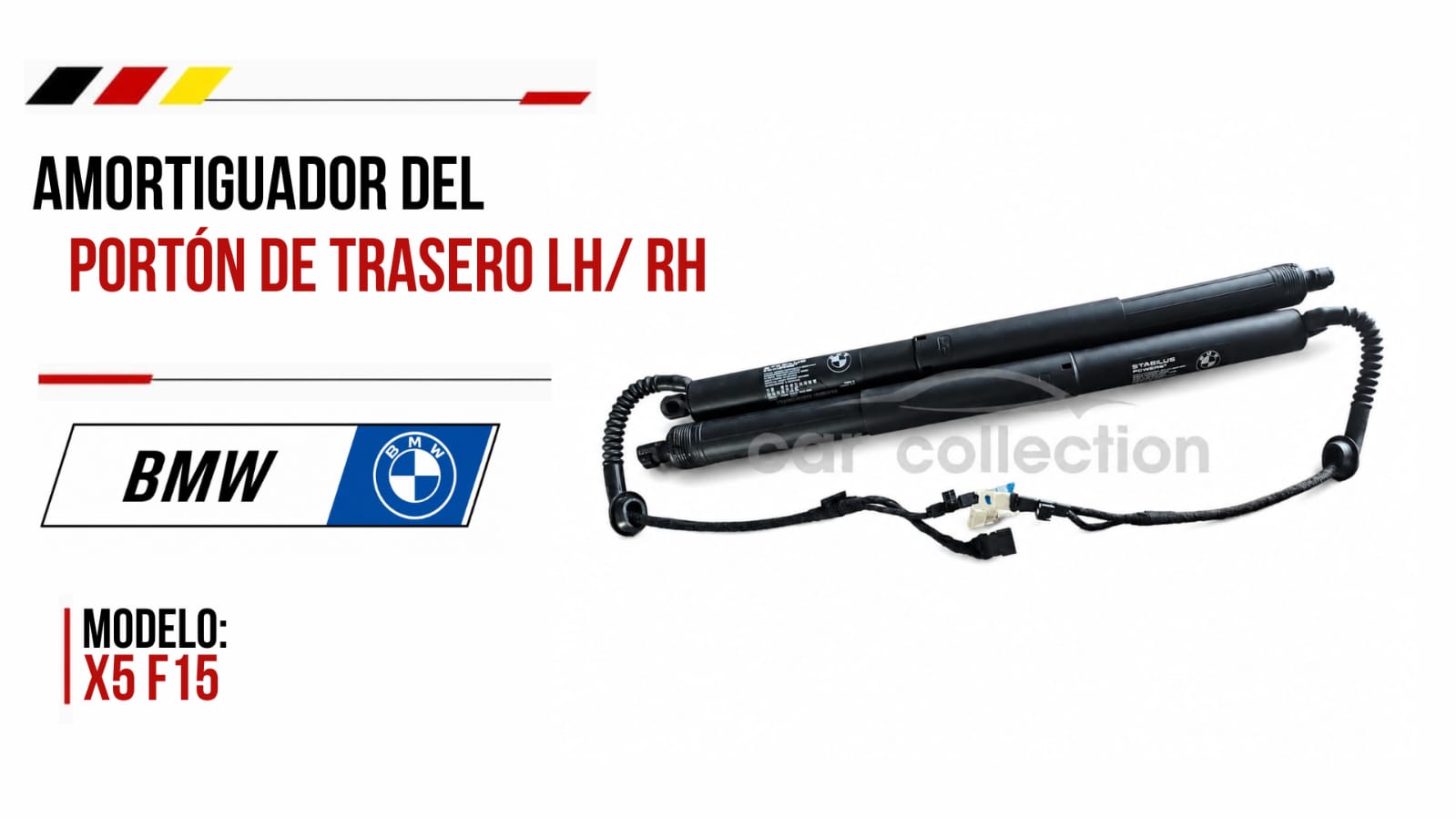 AMORTIGUADOR DEL PORTÓN DE TRASERO LH/ RH, BMW X5 F15 2014/2018 #182022 10/ 7449810