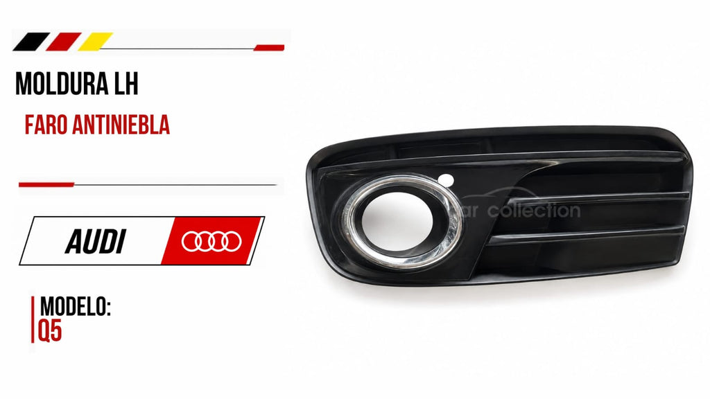 MOLDURA LH FARO ANTINIEBLA, AUDI Q5, 2013-2017 #8R0807681M