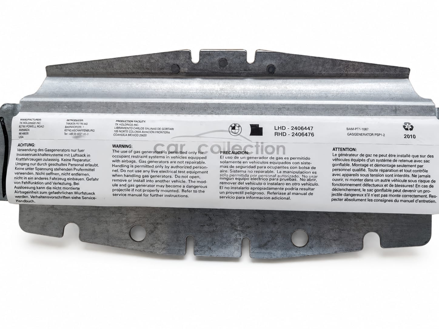 AIRBAG TABLERO, BMW, X5E70,X6E71,2007-2013 #72126995901