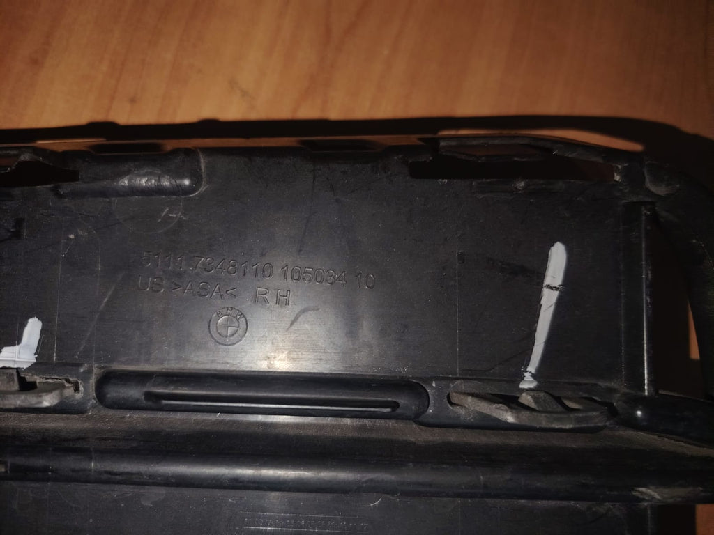 PARRILLA DELANTERO INFERIOR RH, BMW X4 F26, 2013-2018 #51117348110