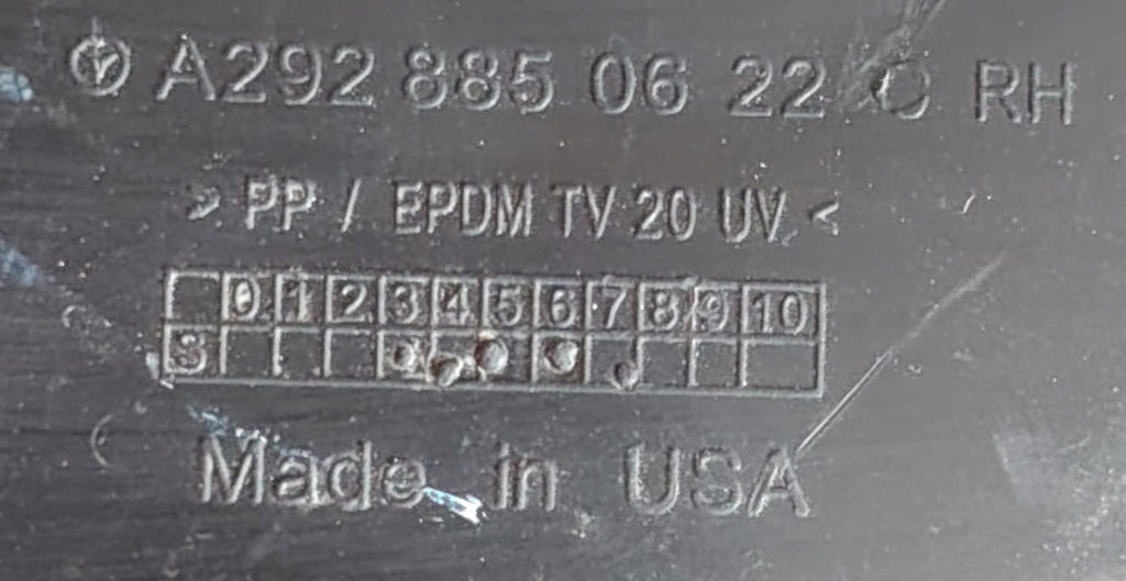 PARRILLA DELANTERA INFERIOR RH, MERCEDES BENZ, GLE400, 2017, #A2928850622