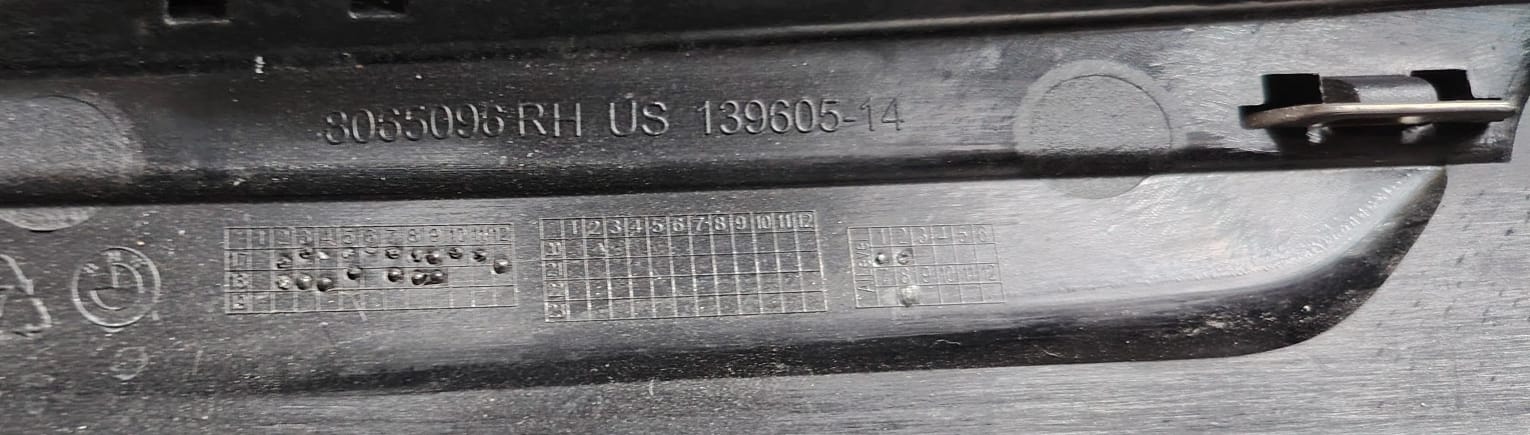 PARRILLA DELANTERA INFERIOR RH, BMW, X3 X4GOI GO2, 2018 #8065096