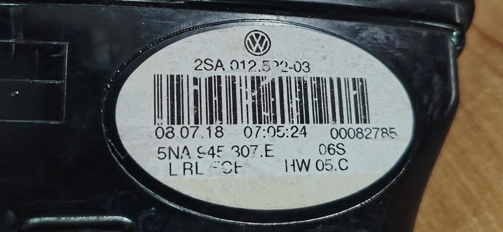 LAMPARA TRASERA, VOLKSWAGEN TIGUAN, 2019 #5NA945307E