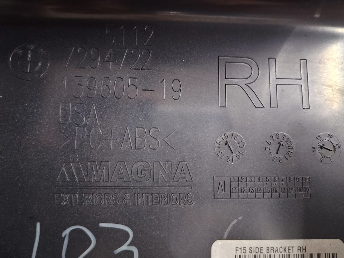 GUÍA TRASERA, LADO RH, BMW, X5 F15, 2014-2018#51127294722