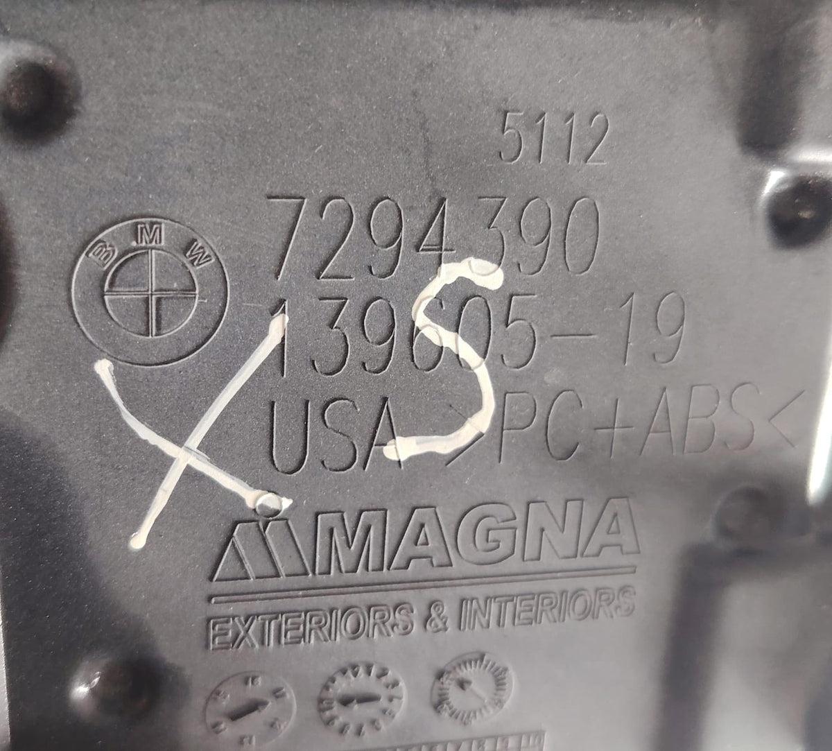 GUÍA TRASERA, LADO RH, BMW, X5 F15, 2014-2018 #51127294390