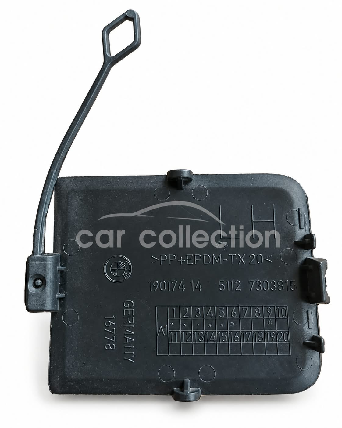 TAPA DE GANCHO DE REMOLQUE TRASERO LH, BMW X1 E84, 2012–2015 #51127303815